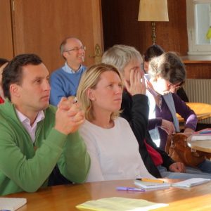retraitants salle de conférence