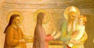 Jésus offert par les mains de Marie